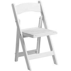 White Garden Resin Chair $3