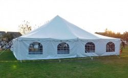 40x40 Pole Tent w/ Walls $1100