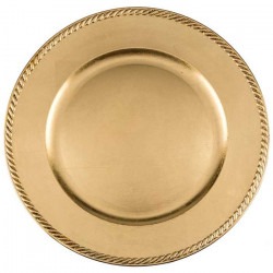 Gold Charger Plate $1.00