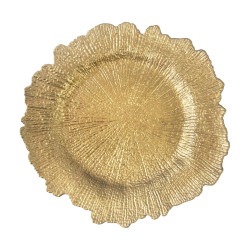 Reef Gold Charger Plate $1.00