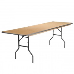 8ft Rectangular Table (Wood) $14