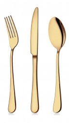 Gold Flatware Set