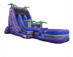 23ft Double Lane Purple Slide
