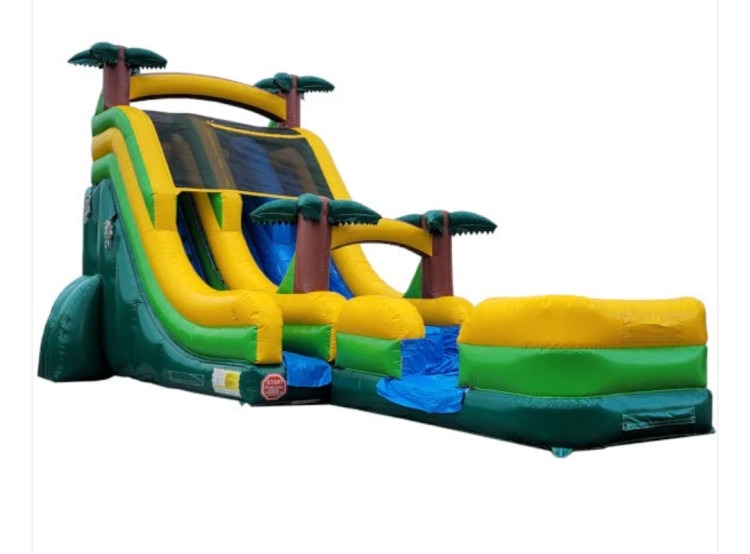 20ft Double Lane Tropical Slide