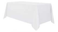 Rectangular Tablecloth 90x132 (White)