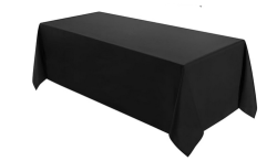 Rectangular Tablecloth 90x132 (Black)