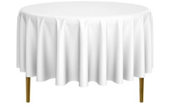 Round Tablecloth 90in (White)