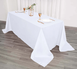 Rectangular Tablecloth 90x132 (White)